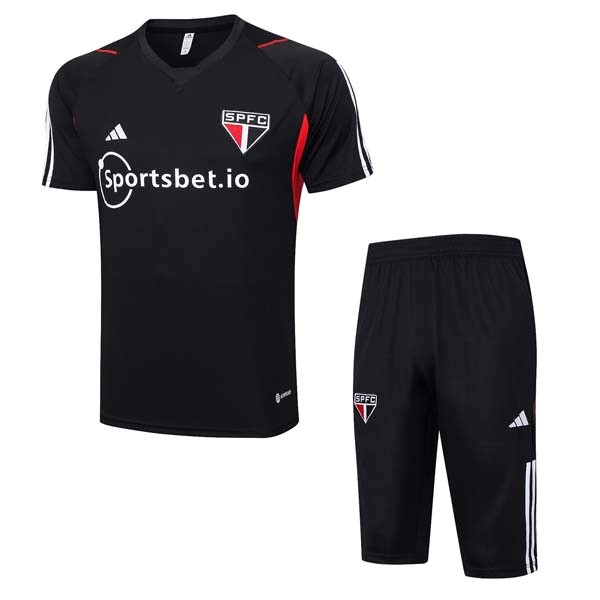 Camiseta Entrenamiento Sao Paulo Conjunto Completo 2023-24 Negro